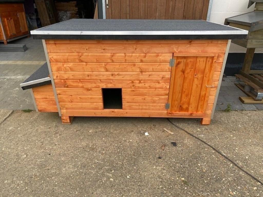Kippenhok wood 5 berkengrijs, Animaux & Accessoires, Volatiles | Accessoires, Neuf, Poulailler, Enlèvement ou Envoi
