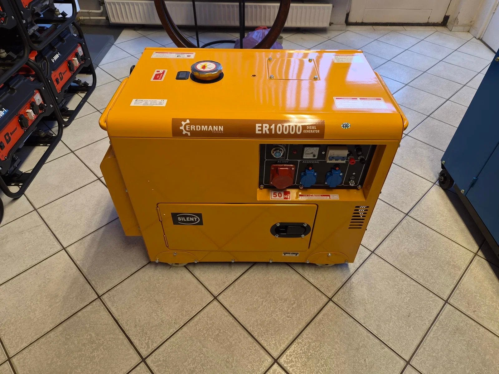 Erdmann Tools ER10000 Generator aggregaat noodstroom 9.5 kva