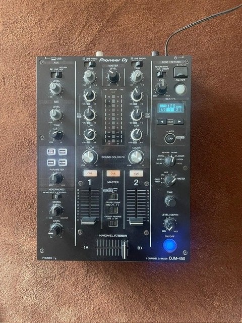 Pioneer DJM-450 – Table de mixage DJ 2 voies, Enlèvement, Utilisé, Moins de 5 canaux, Entrée micro
