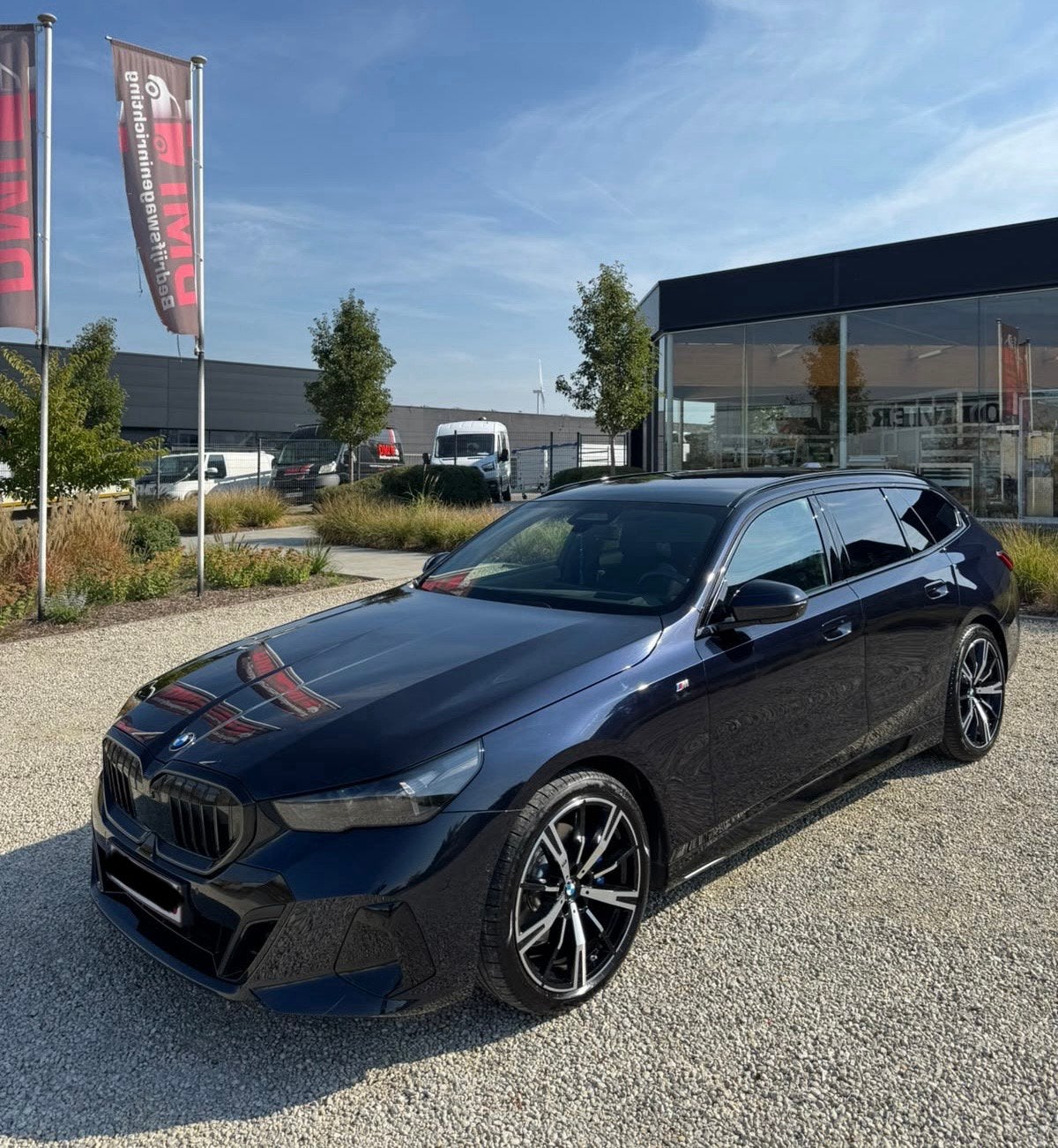 Bmw 520D Mild Hybride 2024 Pack M 27.000km, Auto's, Automaat, Blauw, Leder, Break