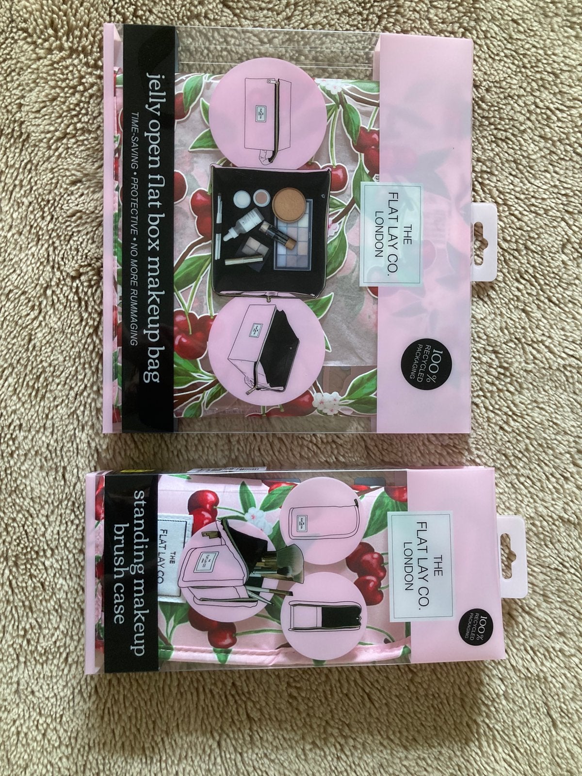 Makeup bag + makeup brush case, Enlèvement, Comme neuf
