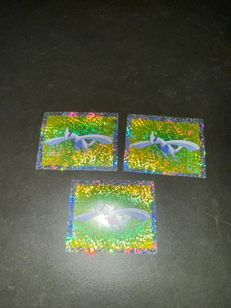 3x Lugia Pokémon Merlin Stickers - Holografisch, Hobby en Vrije tijd, Ophalen of Verzenden