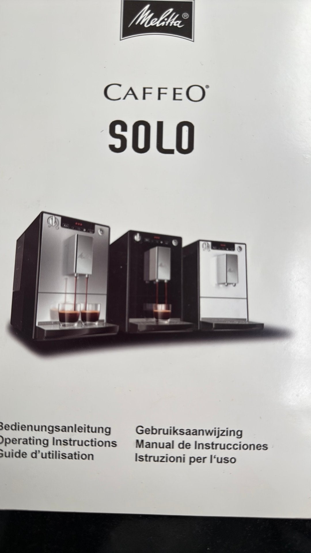 Melitta Caffeo Solo, Ophalen, Zo goed als nieuw