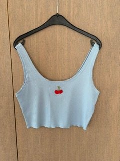Topje blauw Shein Size L, Kleding | Dames, Topjes, Ophalen, Blauw