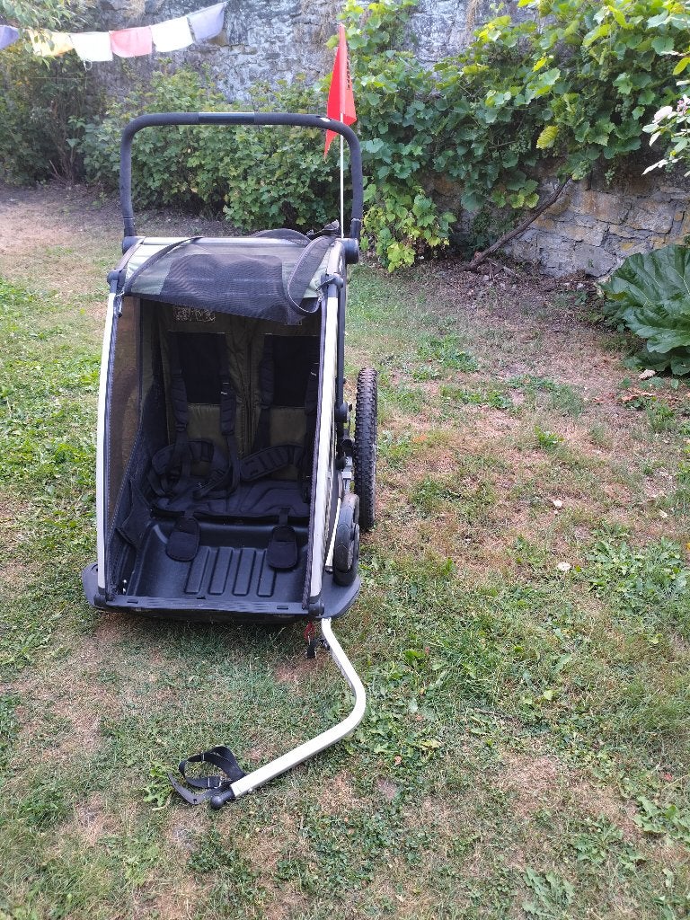 Thule Chariot Cab 2, Comme neuf, Enlèvement, Suspension, Remorque pour enfant