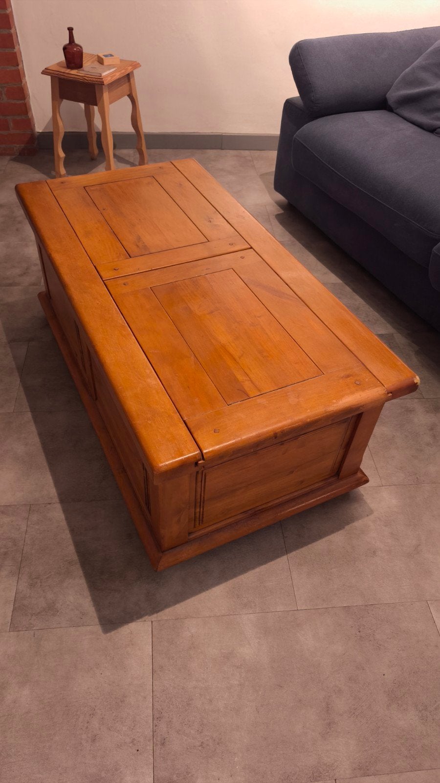 Table basse bois bar intégré, Maison & Meubles, Enlèvement
