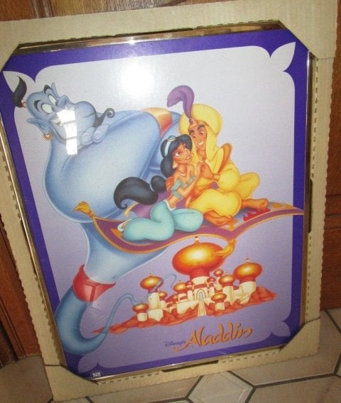 grote vintage 'Aladin' kader (jaren '80), Ophalen