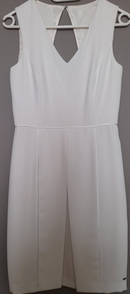 Elegante jurk Tommy Hilfiger maat 36, Kleding | Dames, Tommy hilfiger, Wit, Ophalen of Verzenden, Zo goed als nieuw