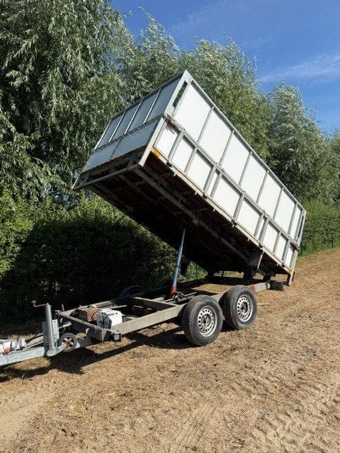 aanhangwagen kipper 3 ton electrisch, Auto diversen, Aanhangers en Bagagewagens, Ophalen, Gebruikt