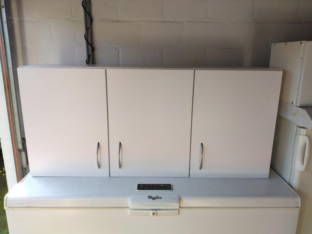Keuken kasten met toestellen, Enlèvement, Utilisé, Blanc