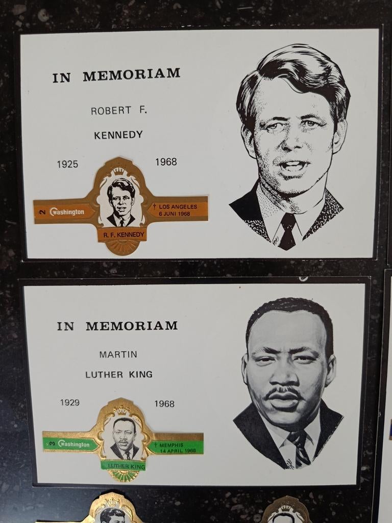 Sigarenbanden In memoriam Kennedy's, Verzamelen, Ophalen of Verzenden