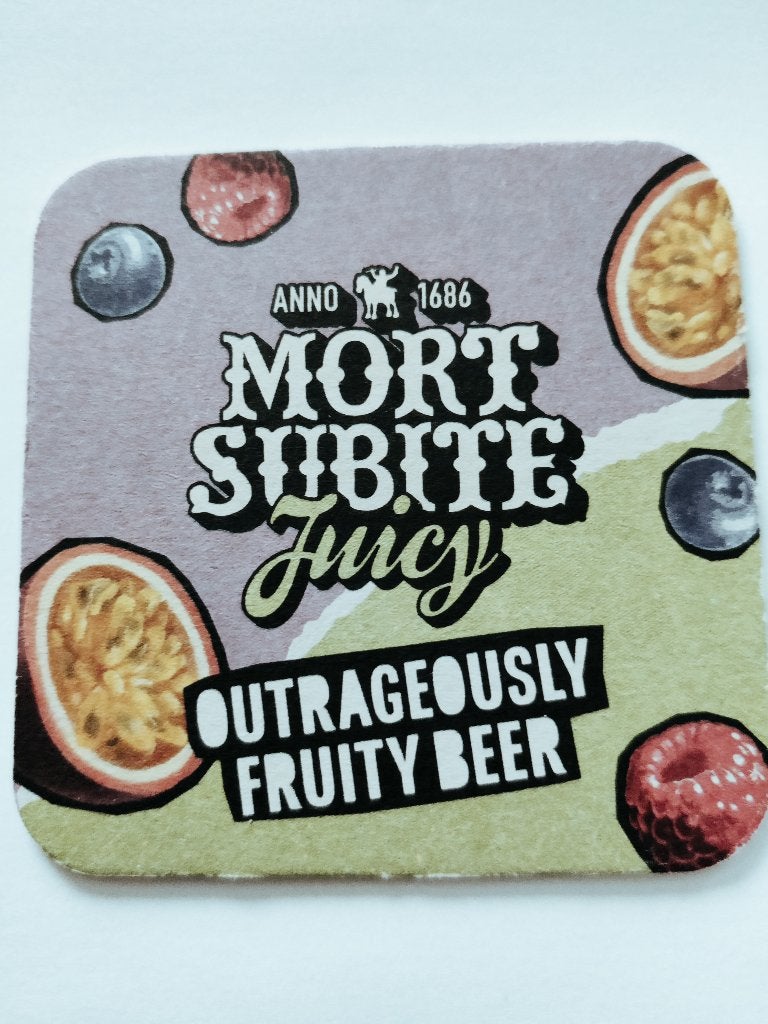 Bierviltje Mort Subite Kobbegem R/V, Enlèvement ou Envoi, Comme neuf, Sous-bock, Autres marques