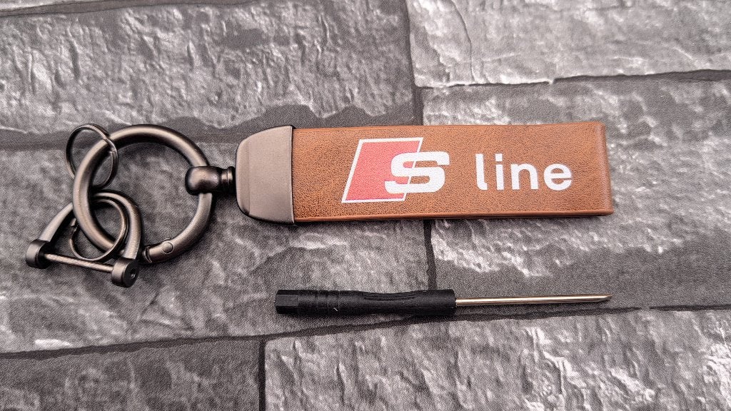 porte-clé AUDI S line Brun, Verzamelen, Sleutelhangers, Overige typen, Nieuw, Ophalen of Verzenden