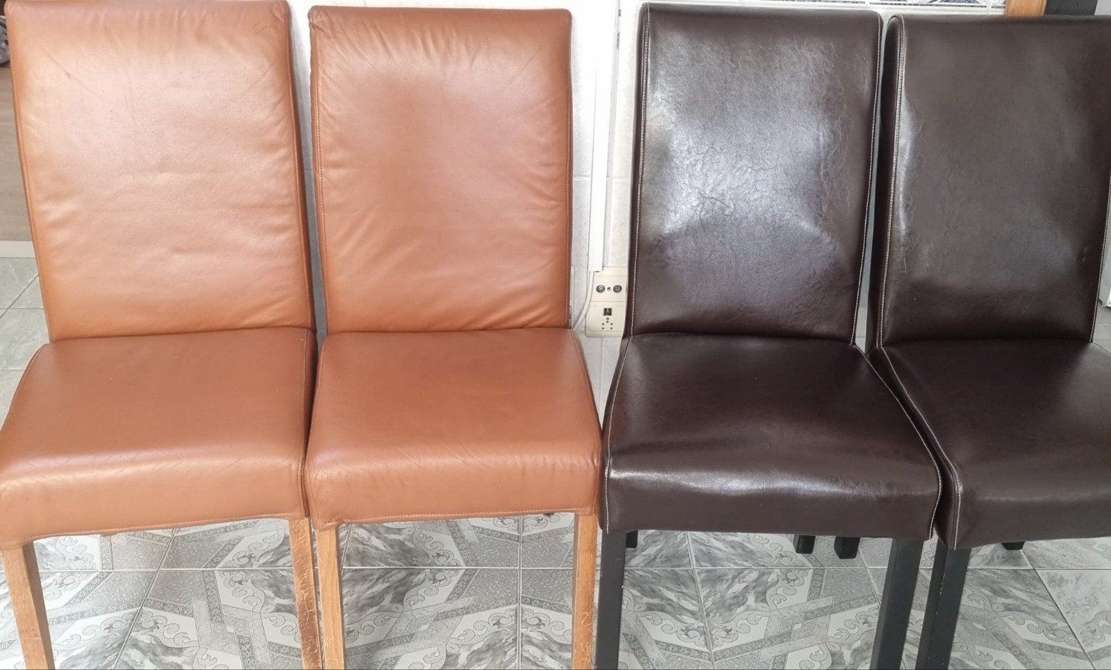 Ensemble de 4 chaises de salle à manger confortables, Enlèvement