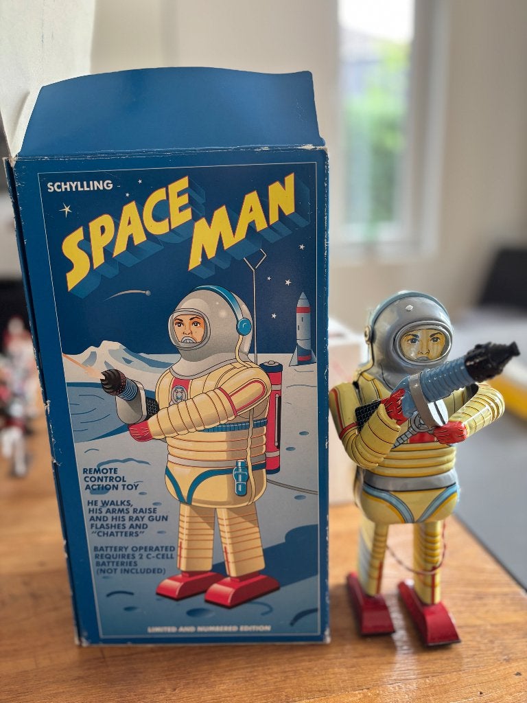 Space man robot 1950, Antiek en Kunst, Antiek | Speelgoed, Ophalen of Verzenden