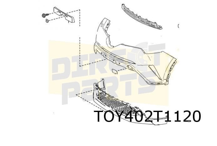 Toyota C-HR Kentekenplaatsteun Origineel! 52114F4010, Neuf, -, -, Toyota