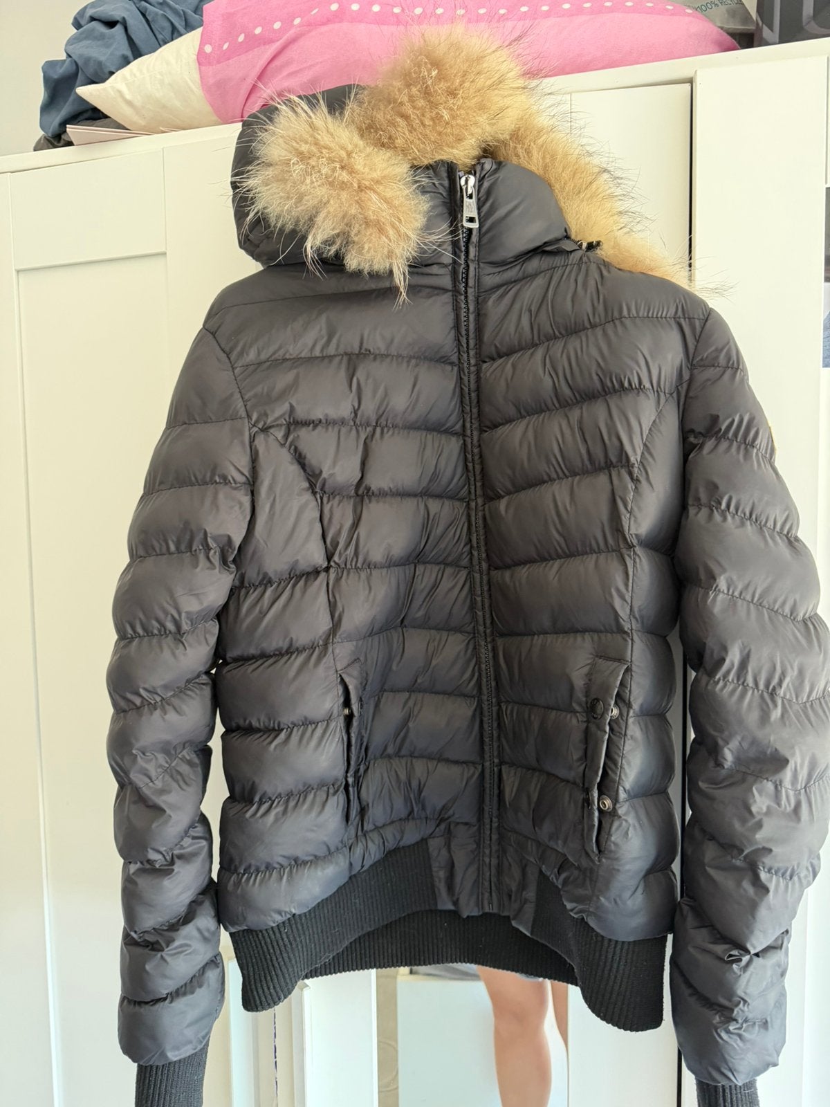 Moncler jas, Ophalen, Gedragen, Overige maten, Zwart