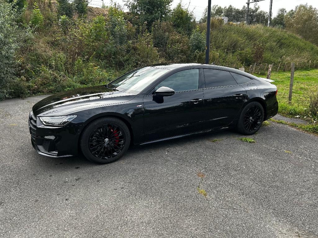 Audi A7 55TFSI-e quattro automatique 2020|70,480 km |hybride, Autos, Audi, Achat, Euro 6, Entretenue par le concessionnaire, Noir