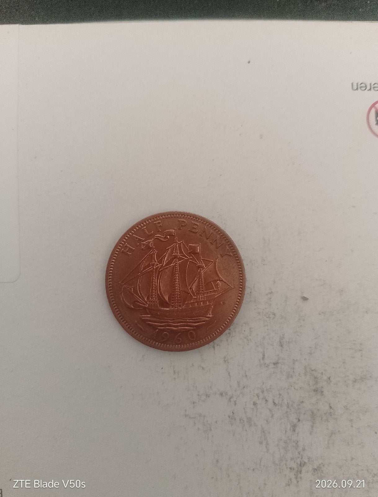 pièce de monnaie, Enlèvement ou Envoi
