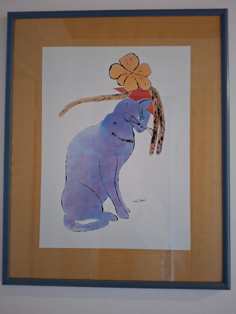Andy Warhol "kat" gesigneerd, Antiek en Kunst, Ophalen