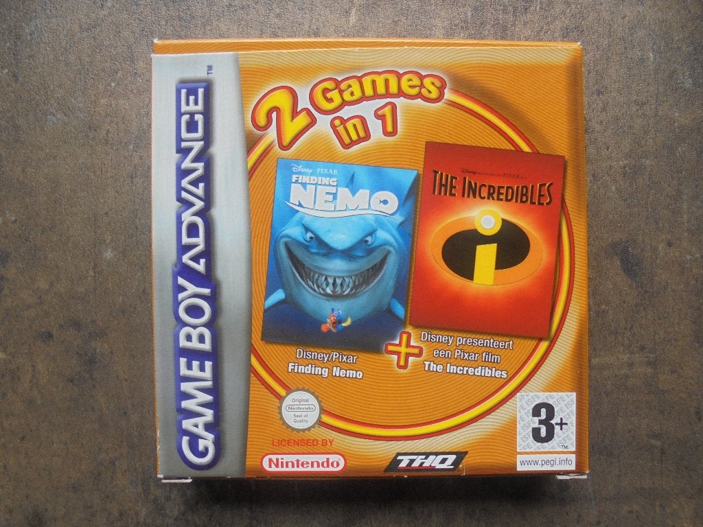 Finding Nemo & Incredibles voor Game Boy Advance(zie foto's), Avontuur en Actie, Gebruikt, 1 speler, Ophalen of Verzenden
