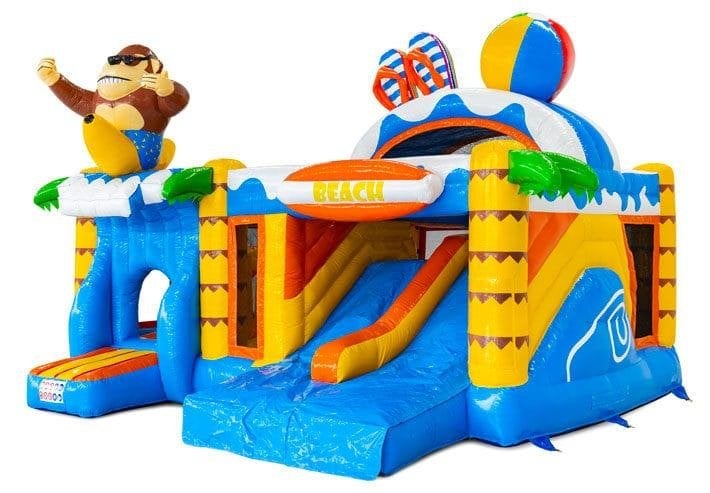 Springkasteel beach te koop, Hobby en Vrije tijd, Ophalen, Zo goed als nieuw