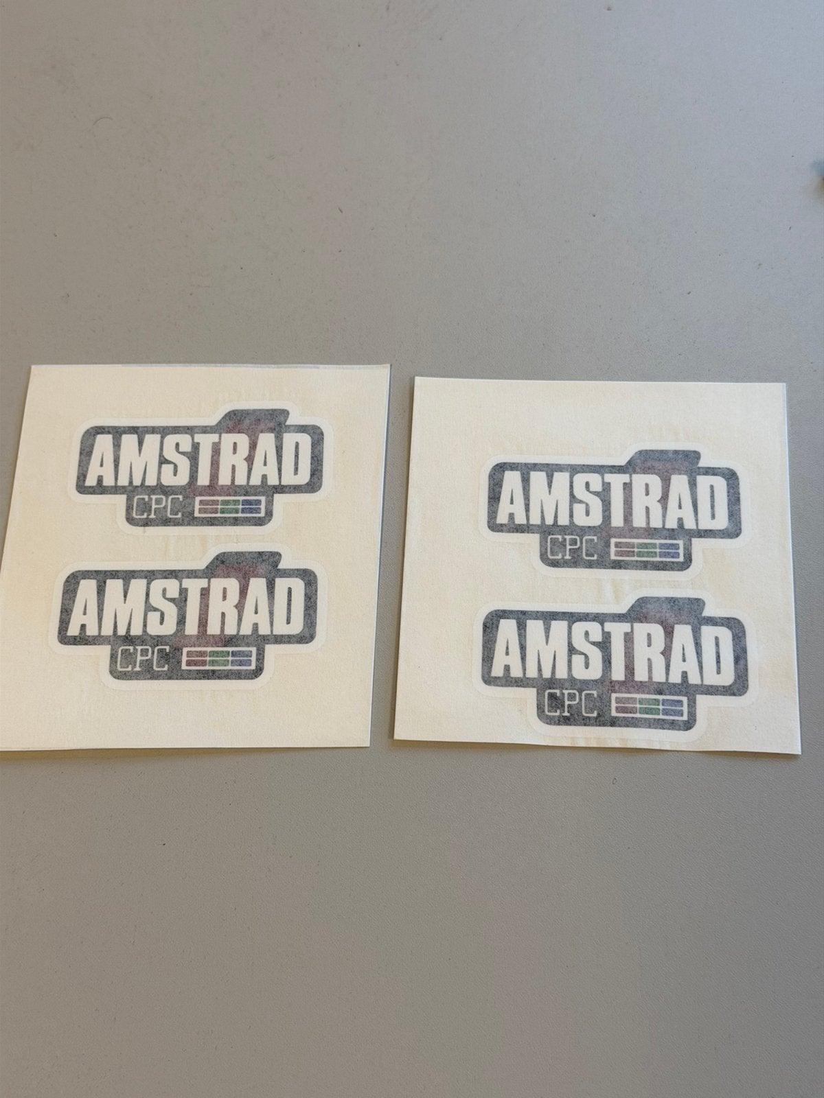 4 autocollants rétro Amstrad CPC, logo info vintage 8 bits, Collections, Enlèvement ou Envoi, Neuf