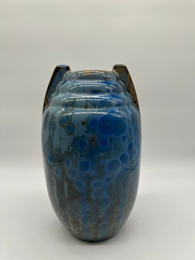 Vase ART DECO en grès émaillé de la manufacture Pierrefonds, Enlèvement ou Envoi