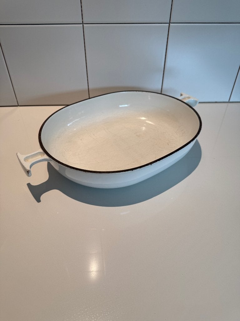 Vintage Le Creuset "La Mama" Gratinschotel (No. 33), Maison & Meubles, Cuisine | Casseroles & Poêles, Le Creuset, Enlèvement, Utilisé