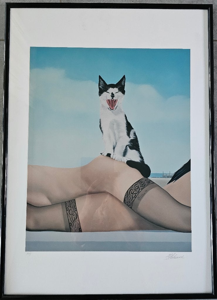 Kunstwerk van Henri Schneider ( Breda), Ophalen, Print, Achter glas