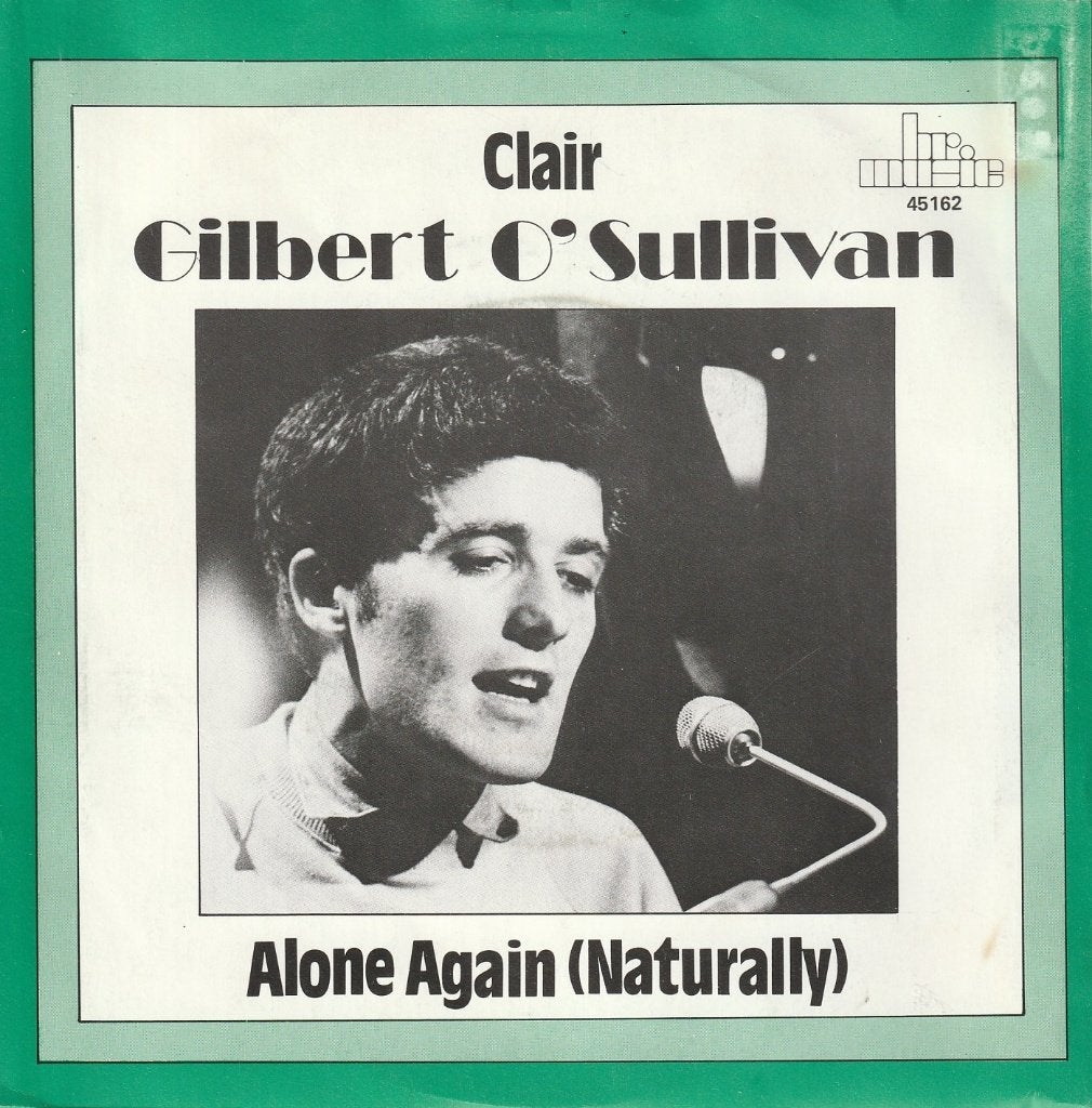 Gilbert O'Sullivan - Alone again / Clair, Cd's en Dvd's, Vinyl Singles, Gebruikt, Verzenden, 7 inch, Overige typen
