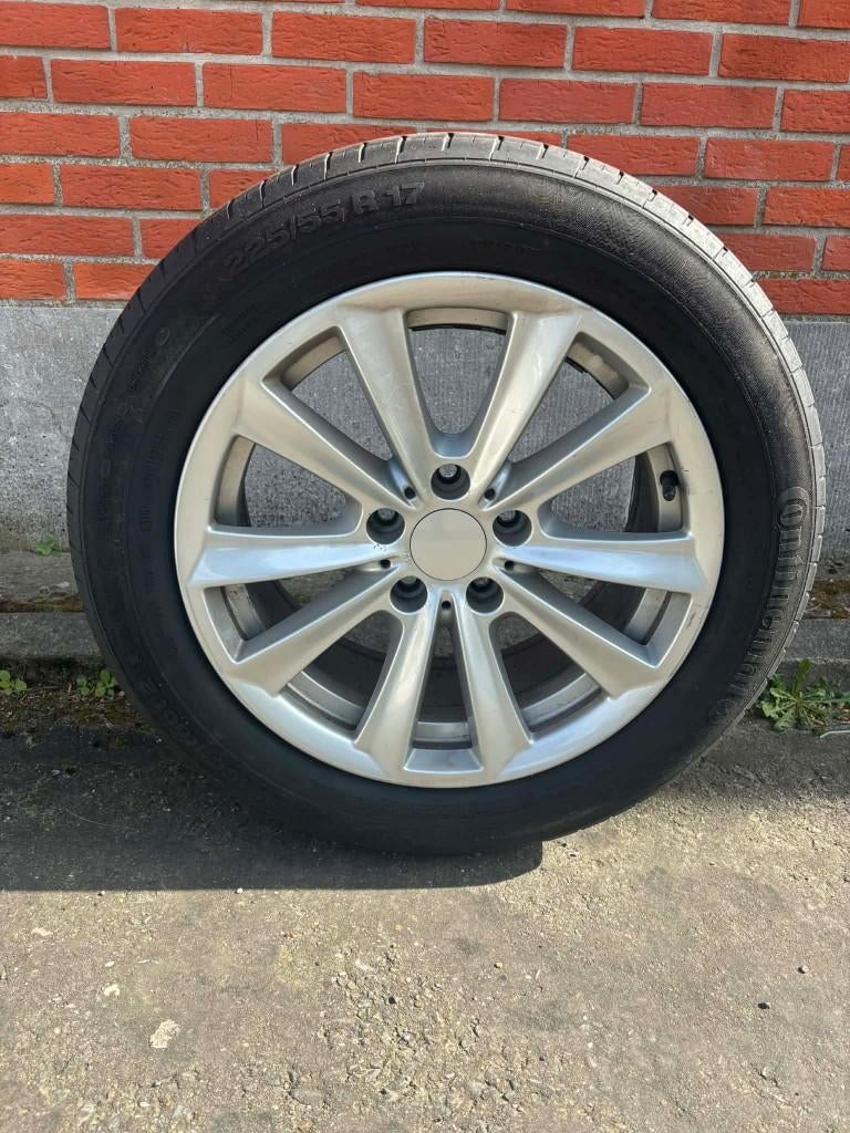 continental banden 225/55 r17, Ophalen, Gebruikt, 255 mm, 17 inch