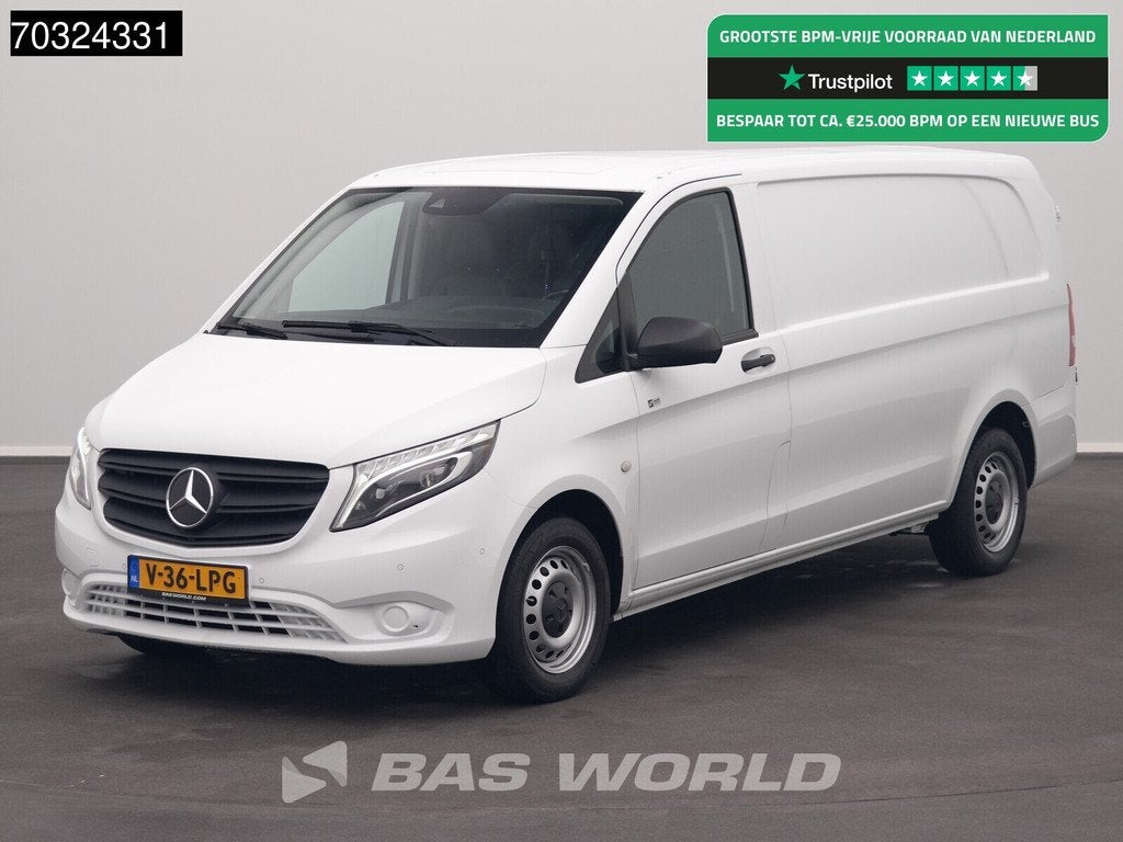 Mercedes Vito 116 Automaat L3H1 Trekhaak LED Xenon Airco Cru, Autos, Camionnettes & Utilitaires, Cuir, Achat, 2165 kg, Euro 6