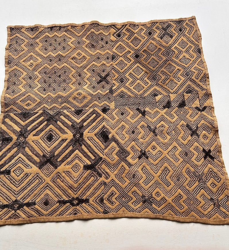 Authentieke Kuba-doek # 3 uit DR Congo, Textiel, Afrika, Handgemaakt, Ophalen
