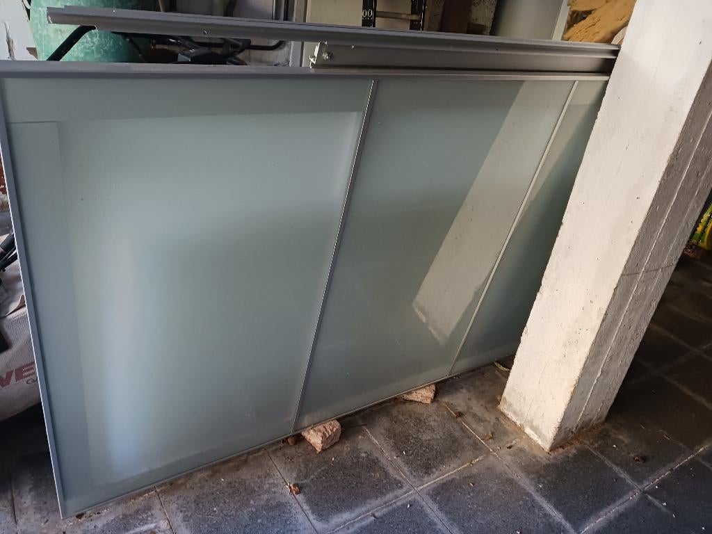 2 Pax ikea deuren gratis, Huis en Inrichting, Ophalen, Gebruikt, 200 cm of meer, Glas