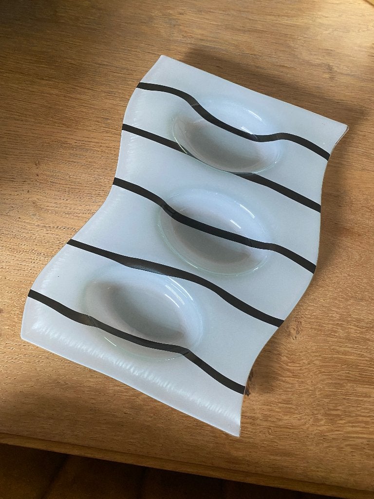 Plateau en verre, Comme neuf, Verre, Enlèvement, Rectangulaire