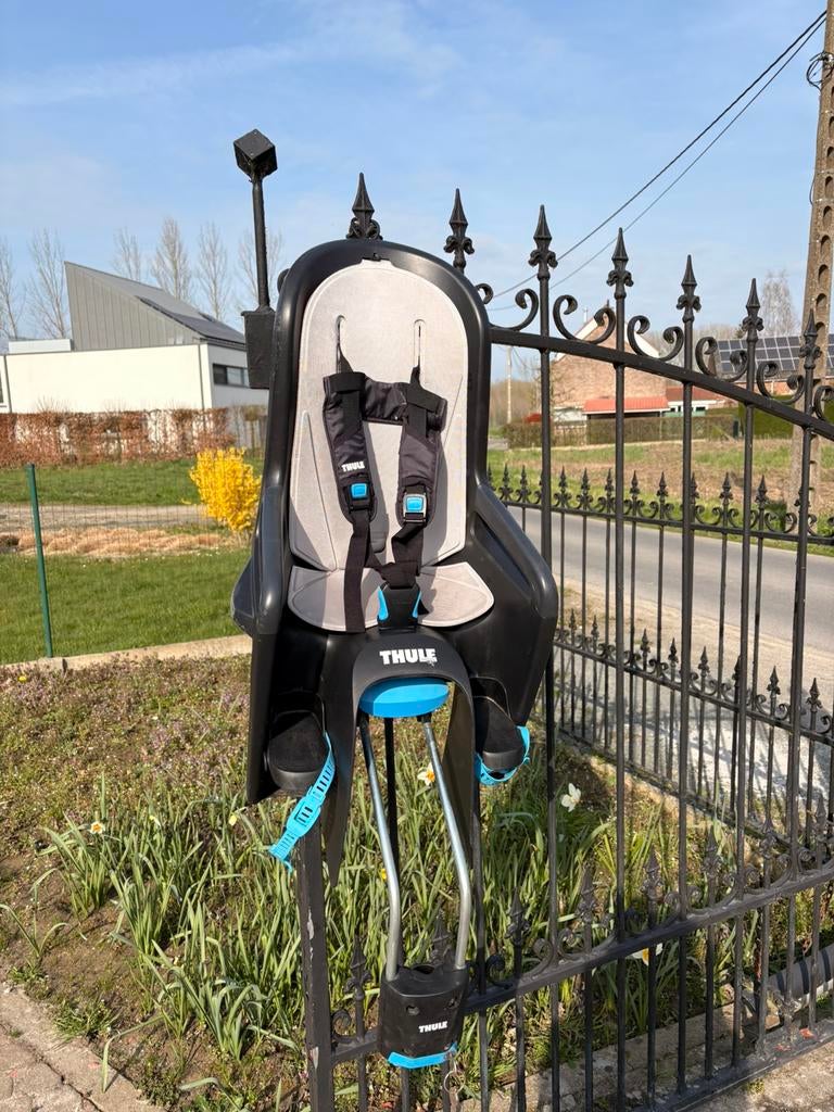 Fietsstoel Thule Ridealong grijs, Enlèvement, Utilisé, Siège arrière, Repose-pieds