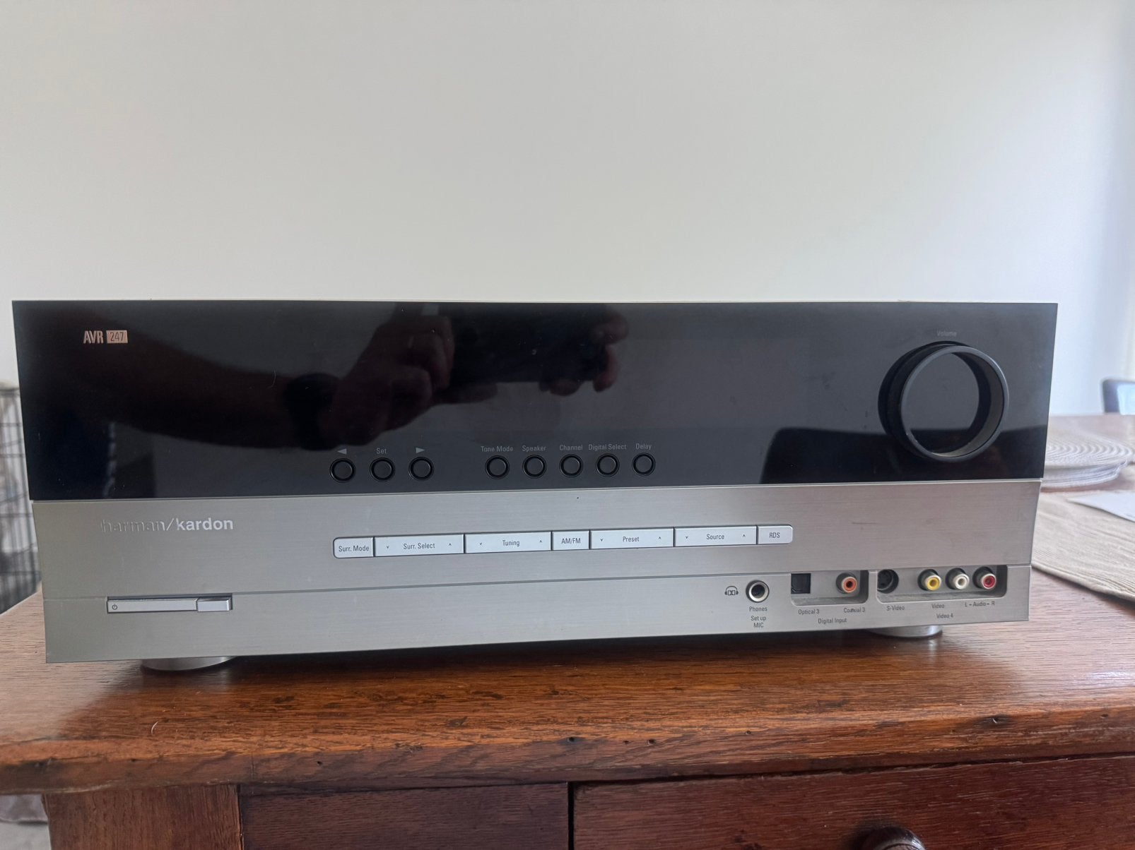Harman Kardon AVR 247 + 5.1 home cinema, Ophalen, Zo goed als nieuw, 120 watt of meer