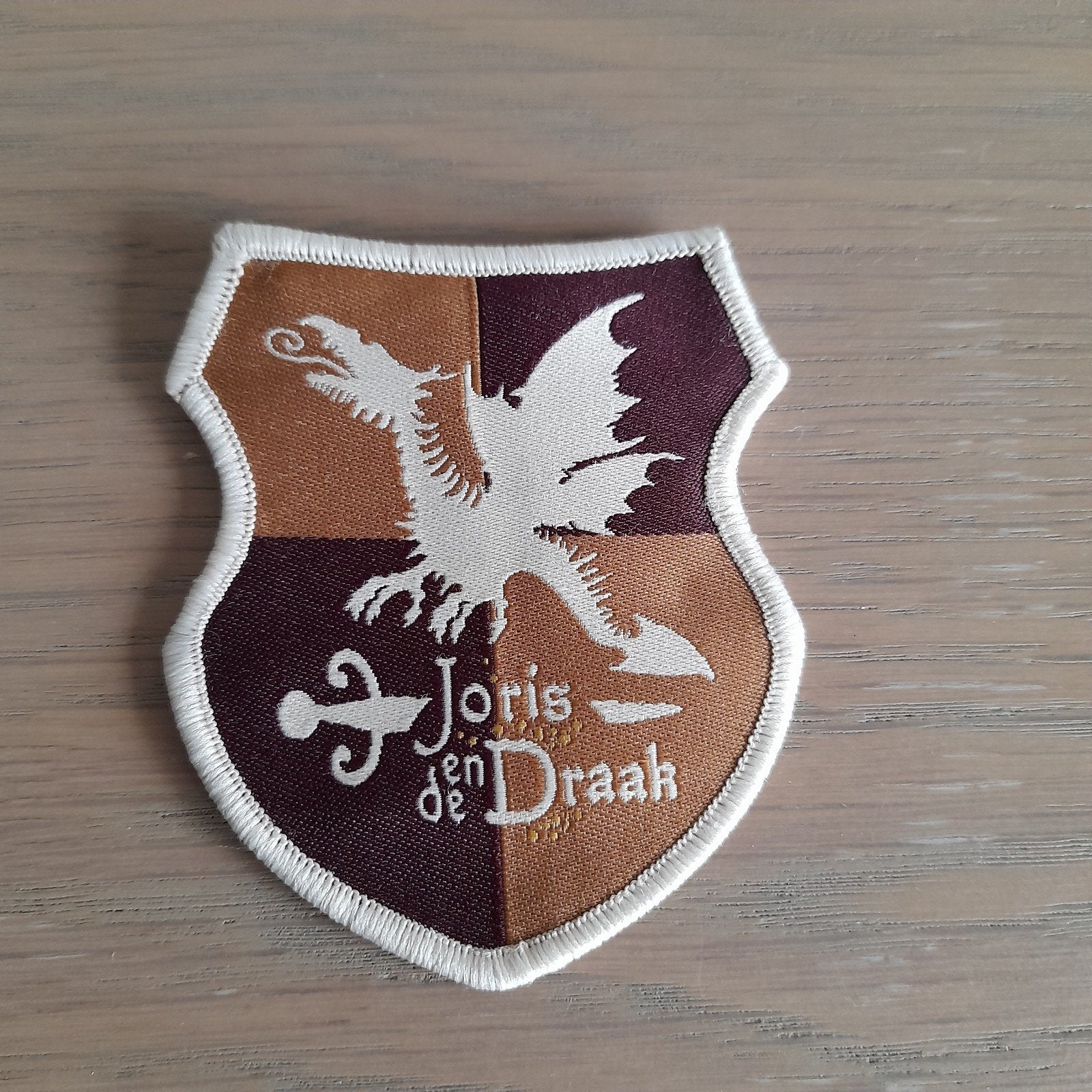 Stoffen embleem (patch) Joris en de Draak. Efteling., Ophalen of Verzenden