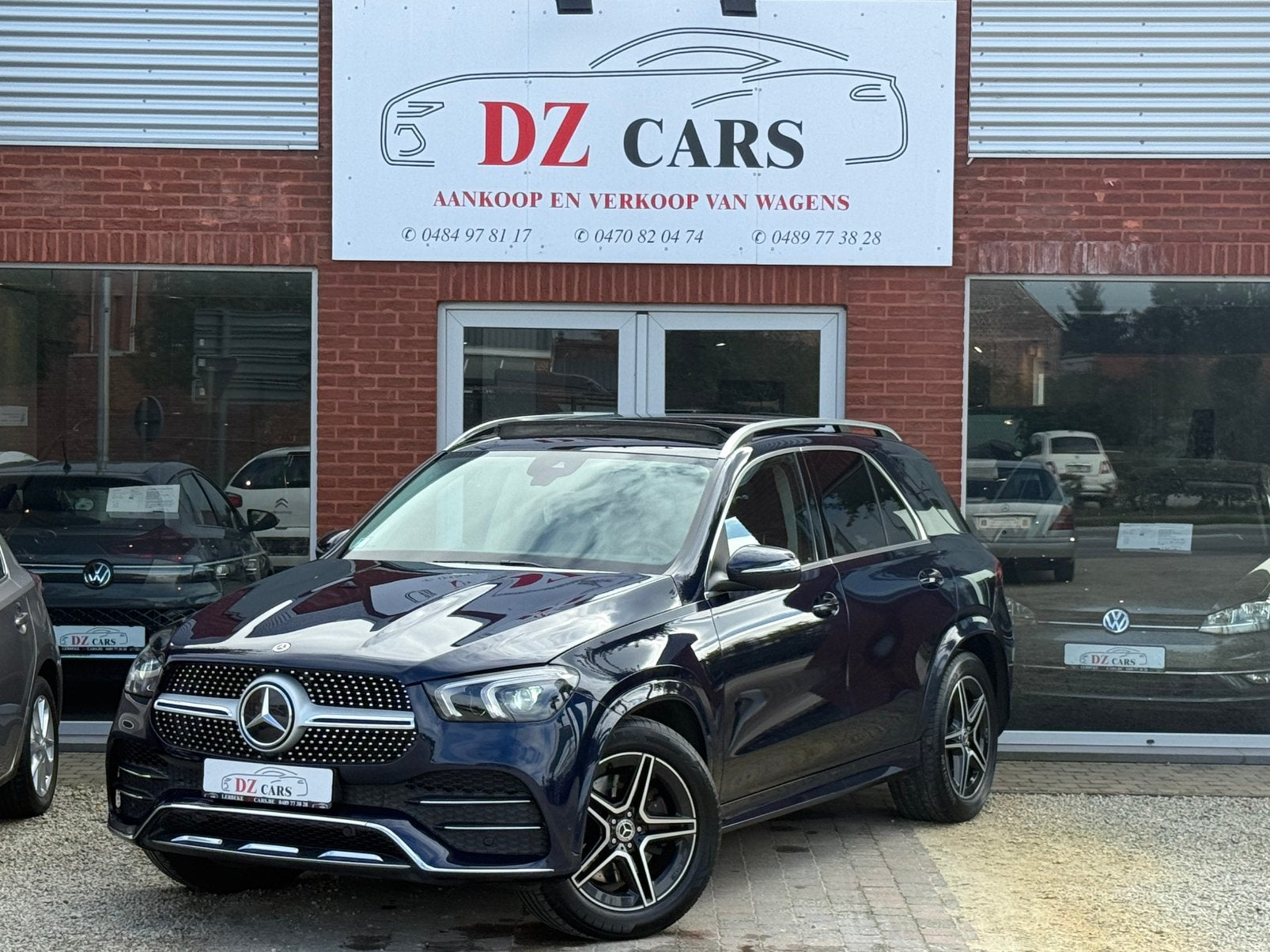 MERCEDES GLE 400 PACK-AMG 3.0D 330PK |NAVI | CAMERA | PANO, Auto's, Automaat, Lichtsensor, Blauw, GLE