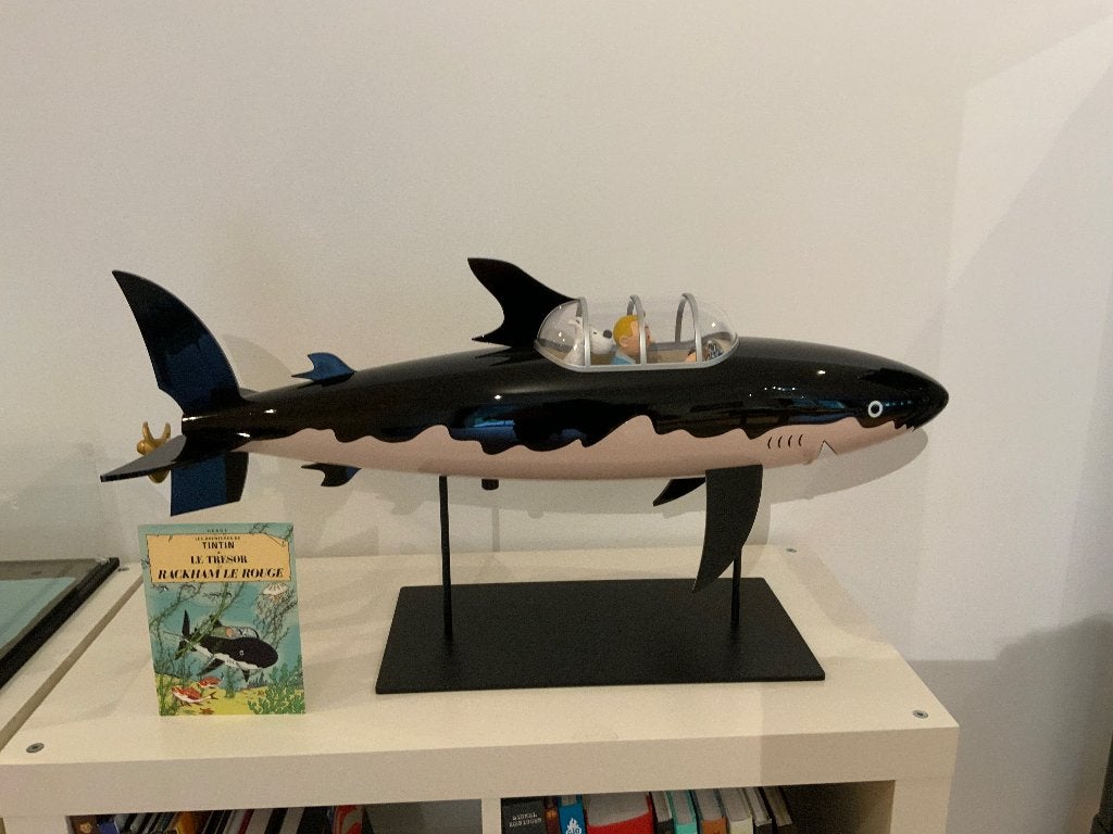 Tintin moulinsart requin 77 cms, Collections, Enlèvement ou Envoi, Tintin, Comme neuf
