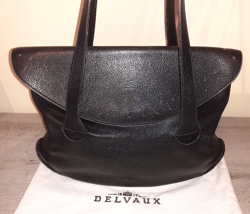 DELVAUX schoudertas Mémoire Trotteur, Enlèvement ou Envoi, Comme neuf, Noir, Cuir