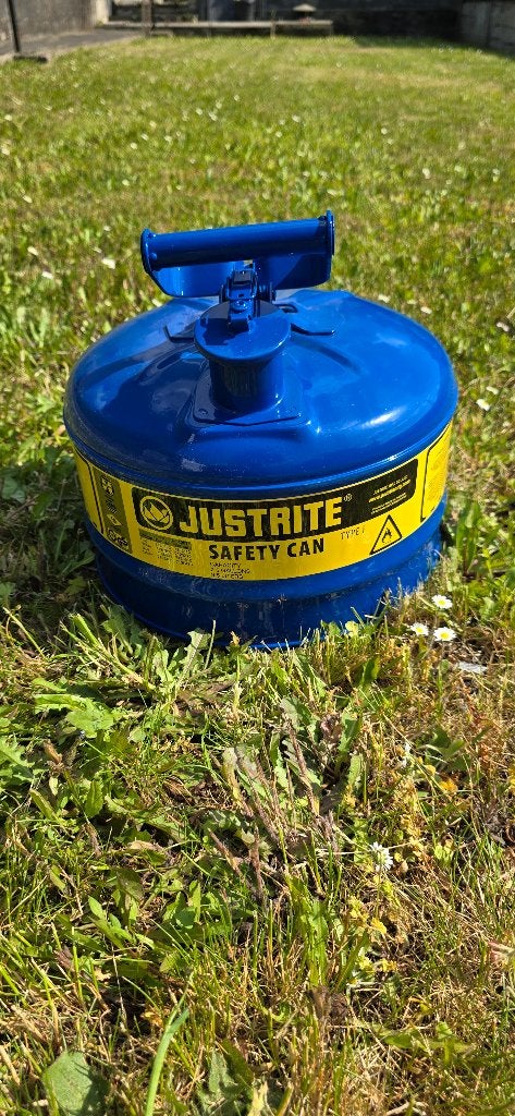 Bidon Justrite bleu 9.5 litres, Enlèvement, Neuf