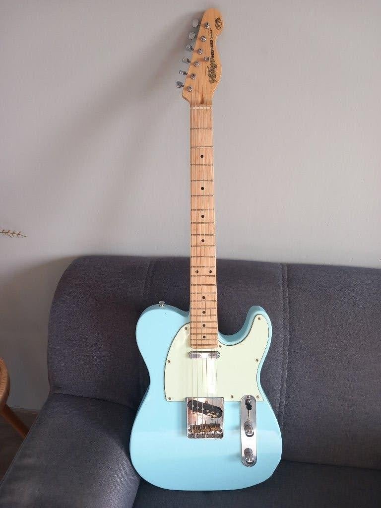 Superbe Télécaster V 75  Vintage (Wilkinson) comme Neuve, Musique & Instruments, Enlèvement, Comme neuf, Autres marques