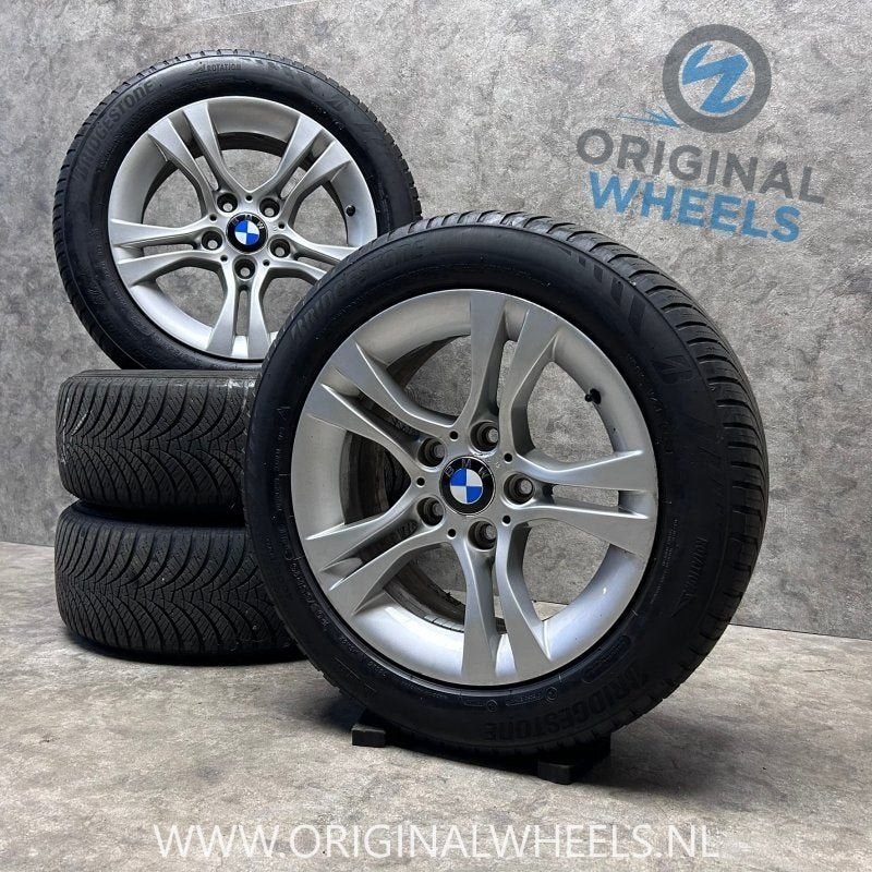 16 inch originele velgen + all season banden BMW 3 serie E90, Autos : Pièces & Accessoires, Pneus et Jantes, 4 Saisons, 16 pouces