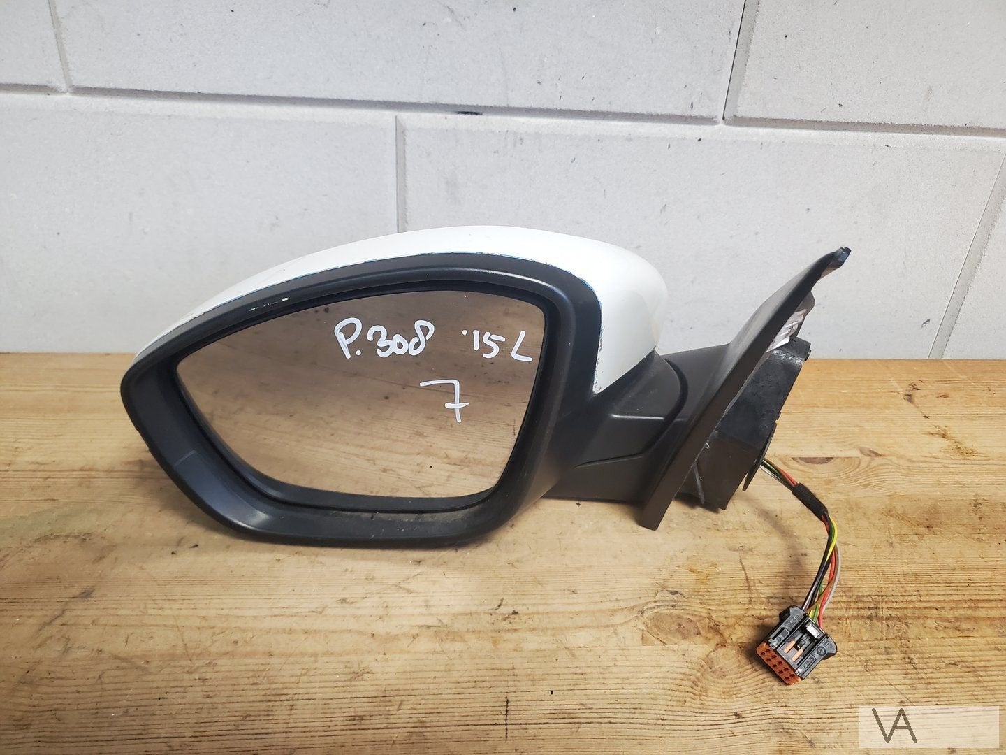 Peugeot 308 2012 - 2020 spiegel links wit 7 draden €60, Gebruikt, -, -, Ophalen of Verzenden