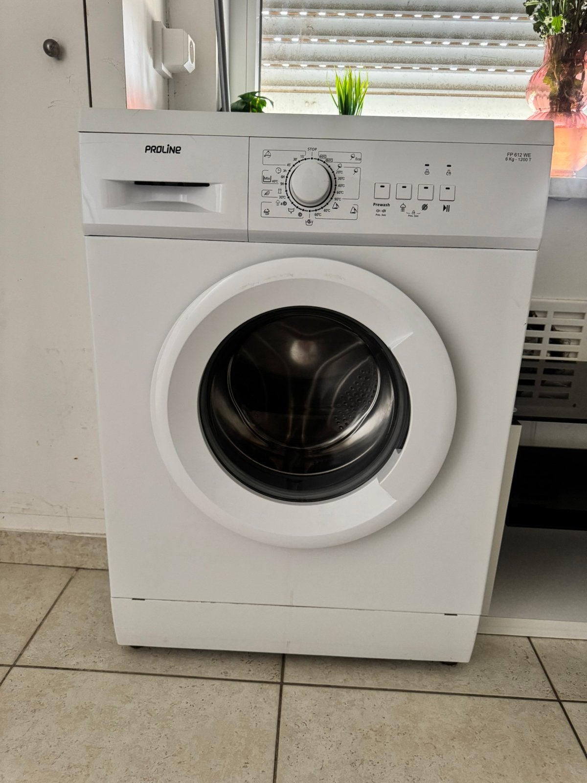 Machine à laver Proline FP 612 WE – 6 kg – 1200 tours/min, Ophalen, 1200 tot 1600 toeren, Gebruikt, 4 tot 6 kg