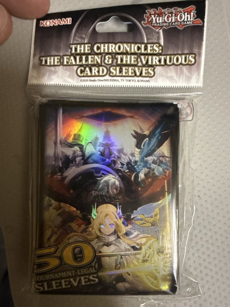 50 protege-cartes Yu-Gi-Oh The Chronicles neuf scelle, Ophalen of Verzenden, Nieuw, Sleeves of Kaarthoesjes