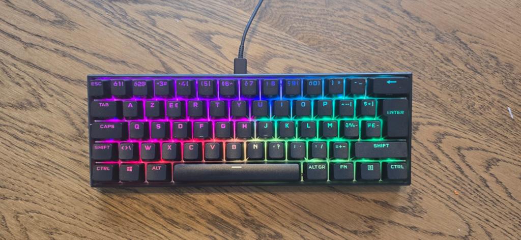Corsair K65, Enlèvement ou Envoi, Azerty, Comme neuf, Filaire
