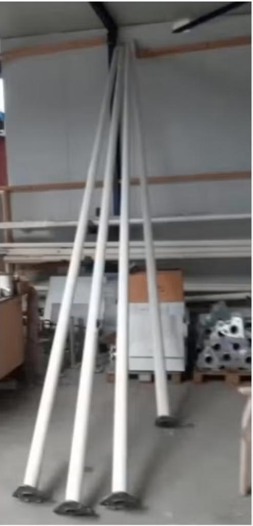 Set van 2 Aluminium Vlaggenmasten, Diversen, Vlaggen en Wimpels, Ophalen